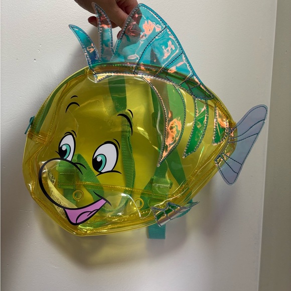 Disney Other - Disney The Little Mermaid Flounder Backpack Swim Bag Disney Store